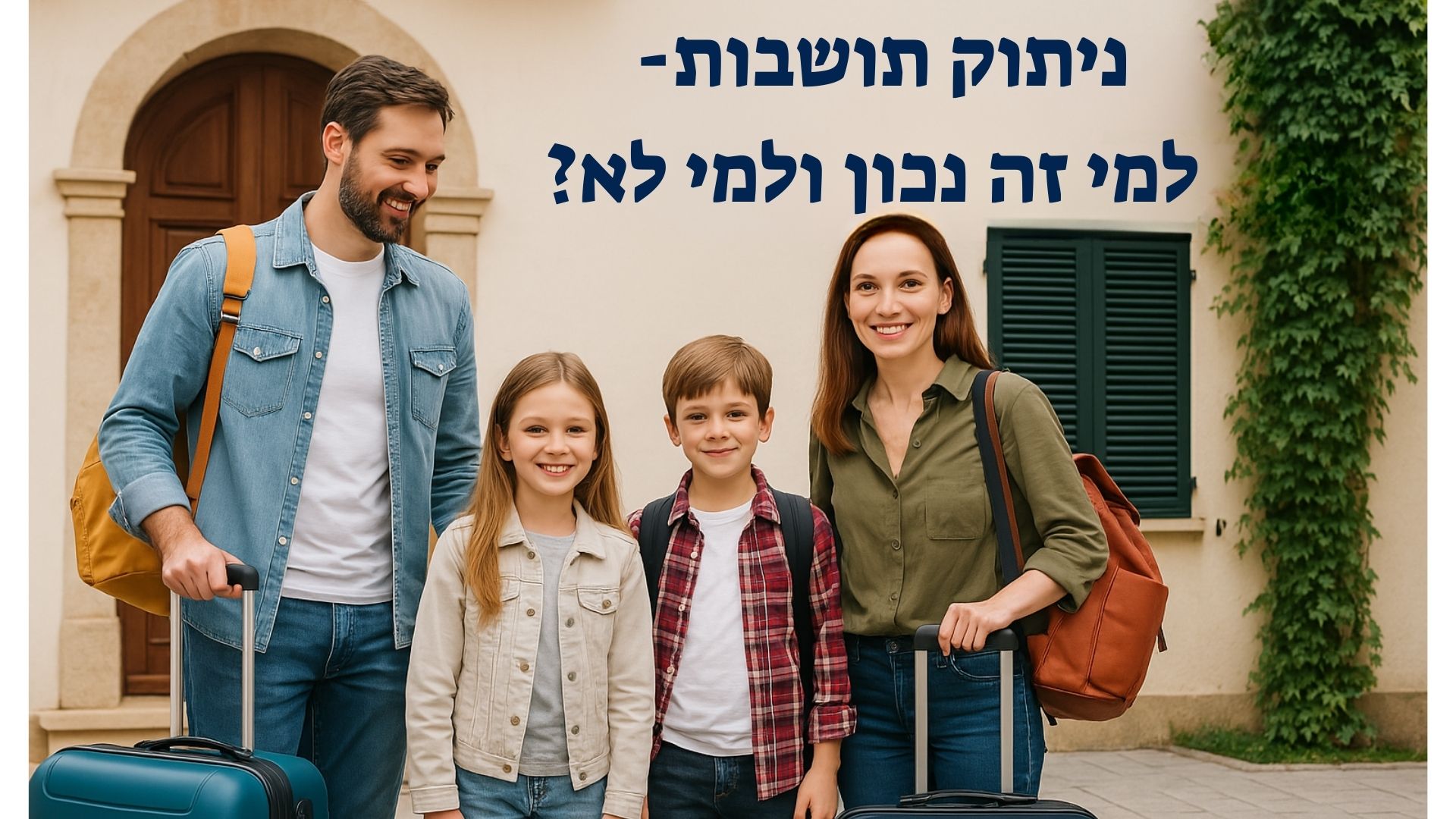 ניתוק תושבות כן או לא